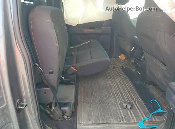 1FTFW1E89MKD99756 2021 FORD F150 Gray Rear seats view