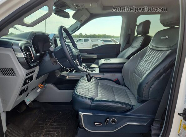 1FTFW1ED0MFB71568 2021 FORD F150 White წინა სალონის ხედი