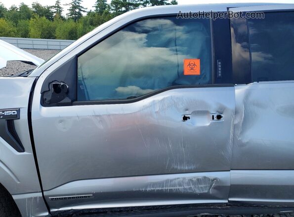1FTFW1ED3PFB33725 2023 FORD F150 Silver Widok wnętrza z przodu