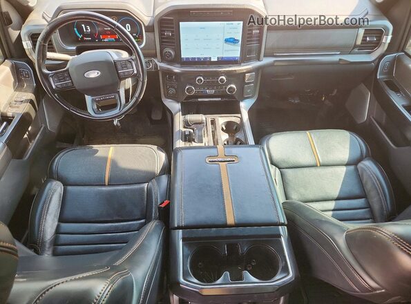 1FTFW1ED4NFB66536 2022 FORD F150 Серый Вид панели приборов