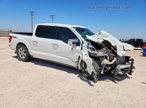 1FTFW1ED4PFA09656 2023 FORD F150 Белый Передняя правая четверть