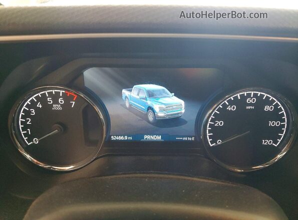 1FTFW1ED8PFB78238 2023 FORD F150 Gray ხელსაწყოთა პანელის ხედი