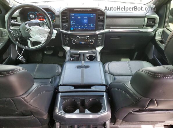 1FTFW1ED9NFB20474 2022 FORD F150 Black Вид панелі приладів