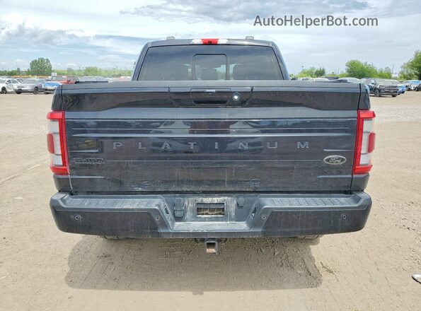1FTFW1ED9NFB20474 2022 FORD F150 Black Вид ззаду