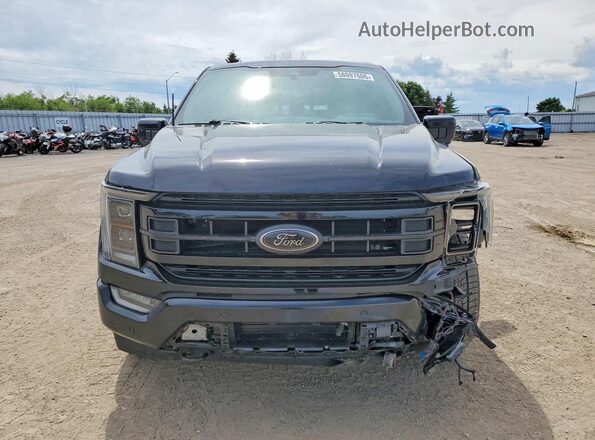 1FTFW1ED9NFB20474 2022 FORD F150 Black Вид спереду