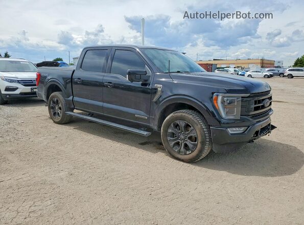 1FTFW1ED9NFB20474 2022 FORD F150 Black Передня права чверть