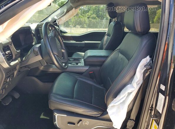 1FTFW1EDXMFD08712 2021 FORD F150 Black Front interior view