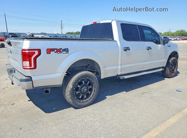 1FTFW1EF3HFC63393 2017 FORD F150 Silver Trasero derecho