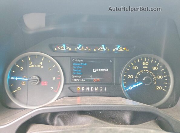 1FTFW1EF9GFB14744 2016 FORD F150 White Widok zestawu wskaźników