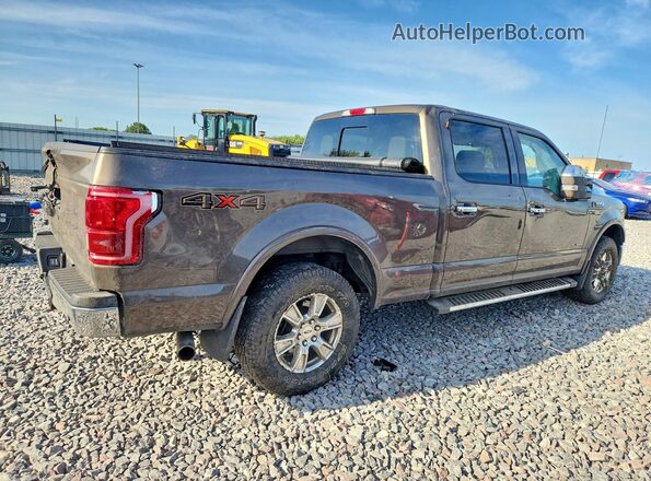 1FTFW1EG0HFC08747 2017 FORD F150 Brown Задня права чверть