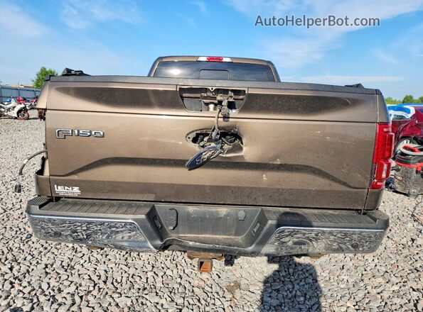 1FTFW1EG0HFC08747 2017 FORD F150 Brown Вид ззаду