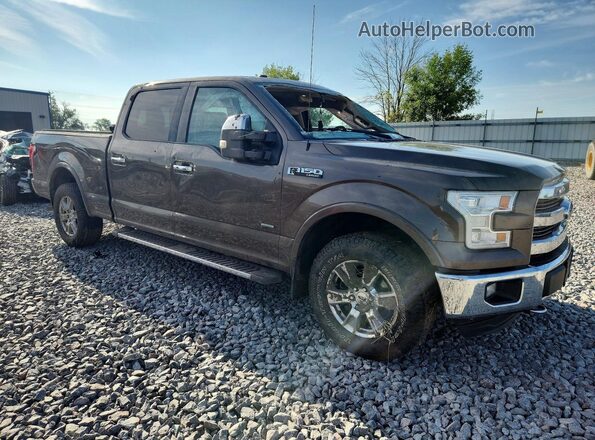 1FTFW1EG0HFC08747 2017 FORD F150 Brown Передня права чверть