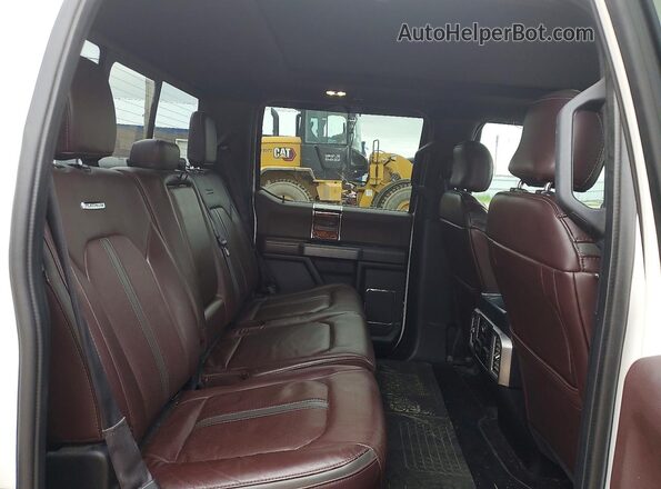 1FTFW1EG2HFA47608 2017 FORD F150 White უკანა სავარძლების ხედი
