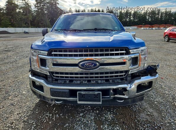 1FTFW1EGXJKC96932 2018 FORD F150 Синий Вид спереди