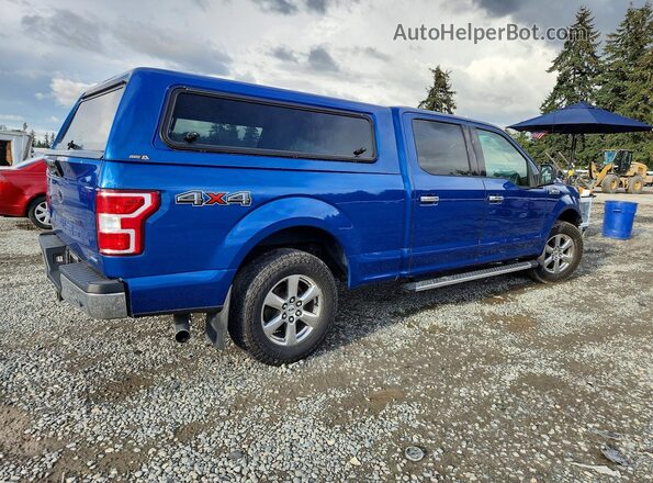 1FTFW1EGXJKC96932 2018 FORD F150 Синий Задняя правая четверть