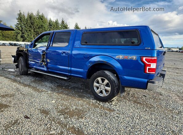 1FTFW1EGXJKC96932 2018 FORD F150 Синий Задняя левая четверть