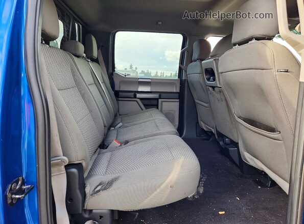 1FTFW1EGXJKC96932 2018 FORD F150 Синий Вид задних сидений