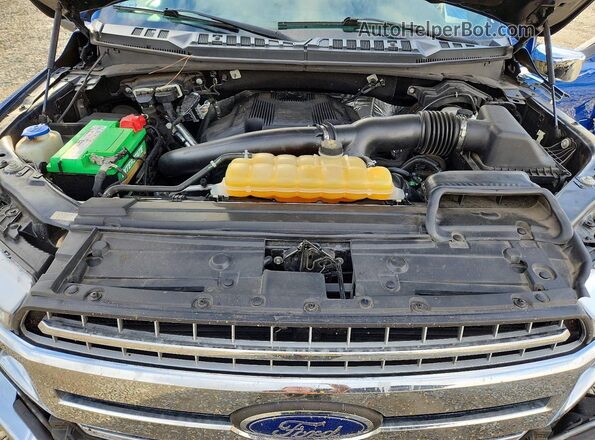1FTFW1EGXJKC96932 2018 FORD F150 Синий Вид задней части салона