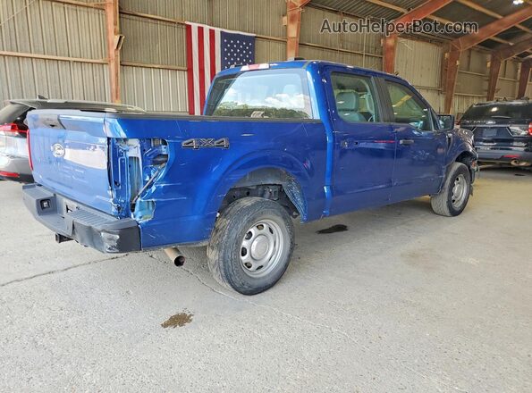 1FTFW1L50RKD41518 2024 FORD F150 Blue Rear right