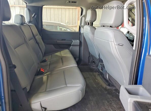 1FTFW1L50RKD41518 2024 FORD F150 Blue Rear seats view