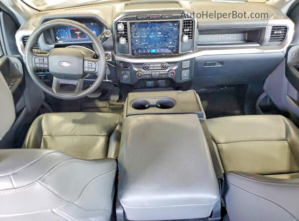 1FTFW1L50RKD41518 2024 FORD F150 Blue Dashboard view