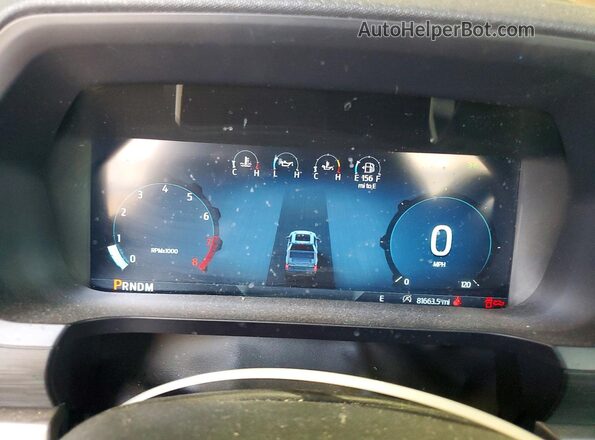 1FTFW1L50RKD41518 2024 FORD F150 Blue Instrument cluster view