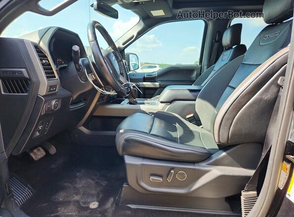 1FTFW1RG0KFA53117 2019 FORD F150 Black წინა სალონის ხედი