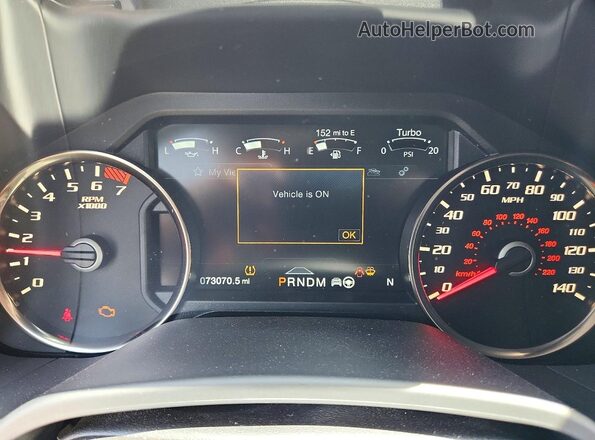 1FTFW1RG0KFA53117 2019 FORD F150 Black ხელსაწყოთა პანელის ხედი