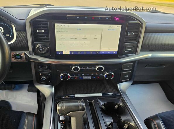 1FTFW1RG0NFB71348 2022 FORD F150 Черный Вид задних сидений