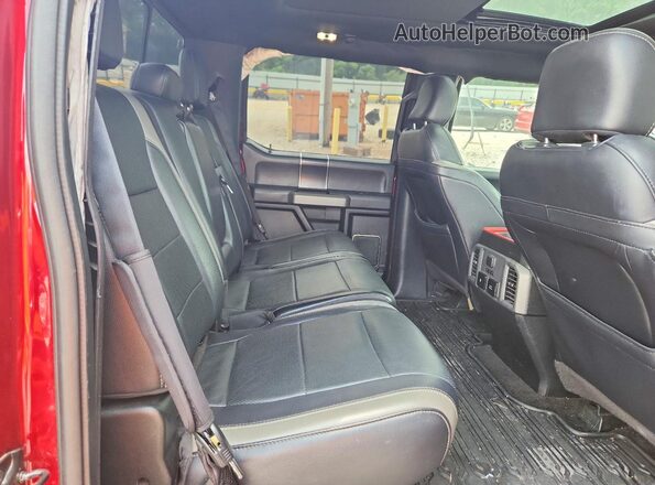 1FTFW1RG3JFC42861 2018 FORD F150 Red Вид задніх сидінь