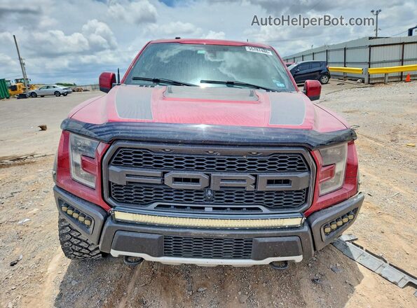 1FTFW1RG3JFC42861 2018 FORD F150 Red Вид спереду