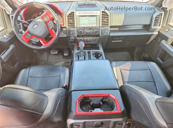 1FTFW1RG3JFC42861 2018 FORD F150 Red Вид панелі приладів