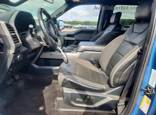 1FTFW1RG5LFA32023 2020 FORD F150 Blue წინა სალონის ხედი