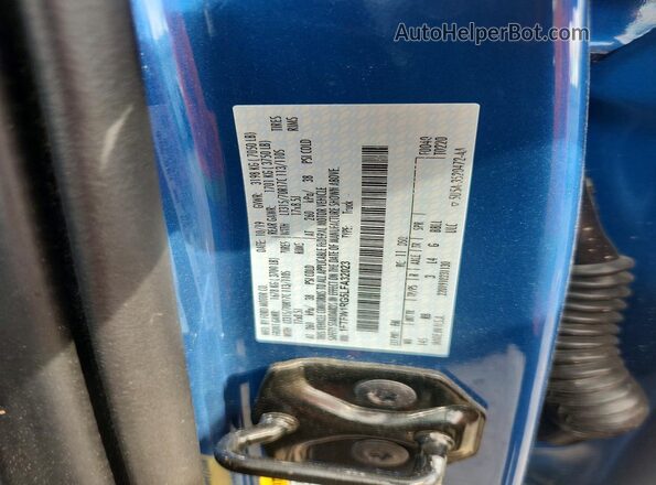1FTFW1RG5LFA32023 2020 FORD F150 Blue ძრავის განყოფილების ხედი