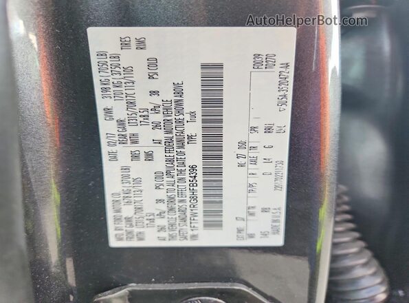 1FTFW1RG8HFB54396 2017 FORD F150 Gray Շարժիչի բաժամունքի տեսք