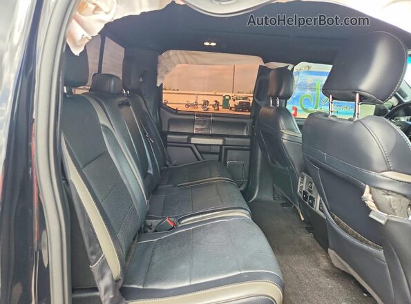 1FTFW1RG8JFD33382 2018 FORD F150 Black Vista de los asientos traseros