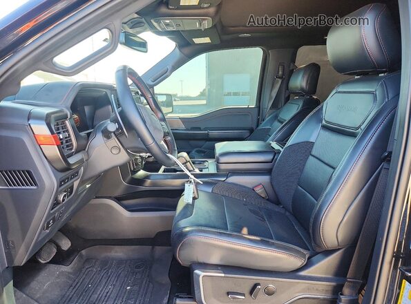 1FTFW1RG9RFB52464 2024 FORD F150 Black Front interior view