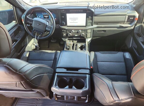 1FTFW1RG9RFB52464 2024 FORD F150 Black Dashboard view