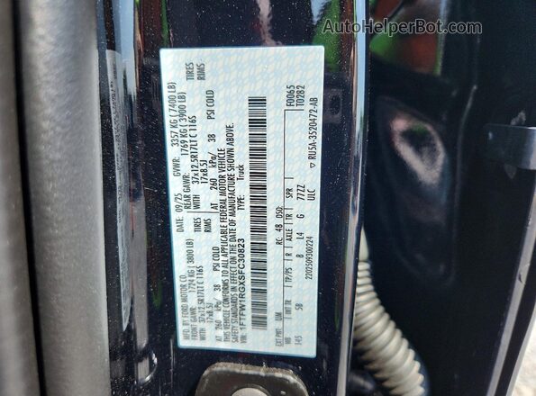 1FTFW1RGXSFC30823 2025 FORD F150 Черный Вид подкапотного пространства