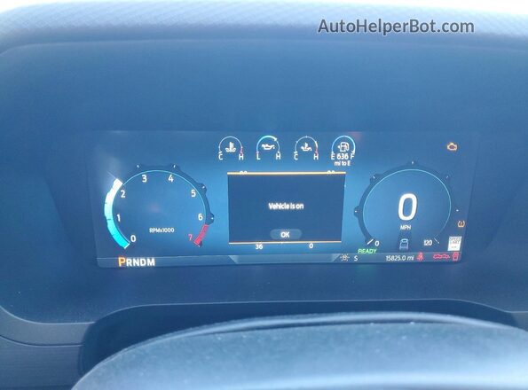 1FTFW3LD4SFC51581 2025 FORD F150 White Вид щитка приладів