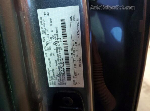 1FTFW3LD8RFA62491 2024 FORD F150 Gray VIN կոդի պիտակի տեսք