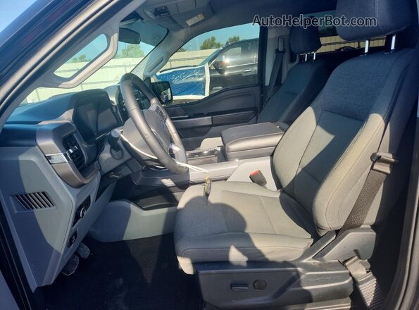 1FTFW3LD9SFB00512 2025 FORD F150 Черный Вид салона спереди