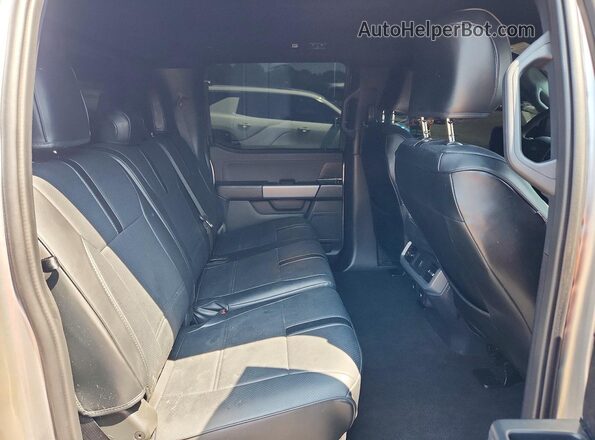 1FTFW3LDXSFB20087 2025 FORD F150 Silver Rear seats view