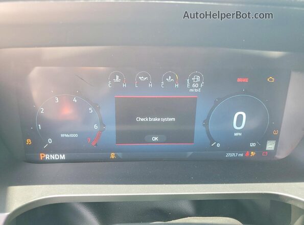 1FTFW4L89SFA02136 2025 FORD F150 White Instrument cluster view