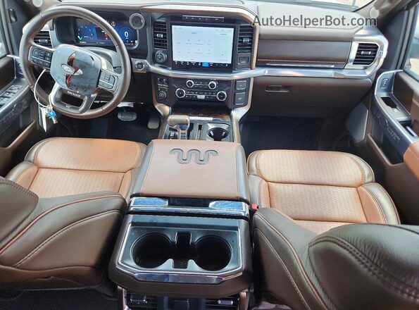 1FTFW6L87RFB89950 2024 FORD F150 Белый Вид панели приборов