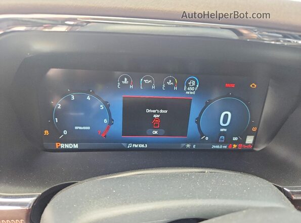 1FTFW6LD6TFA38537 2026 FORD F150 Red Vista del cuadro de instrumentos