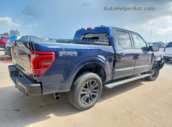 1FTFW7L83RFA74266 2024 FORD F150 Blue Trasero derecho