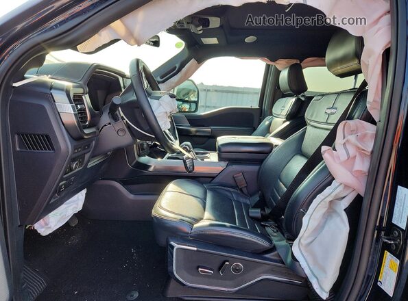1FTFW7LD3RFB59654 2024 FORD F150 Black Front interior view