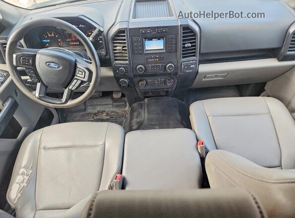 1FTFX1E57LKF57707 2020 FORD F150 White Вид панелі приладів
