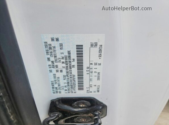 1FTFX1E57LKF57707 2020 FORD F150 White Вид підкапотного простору